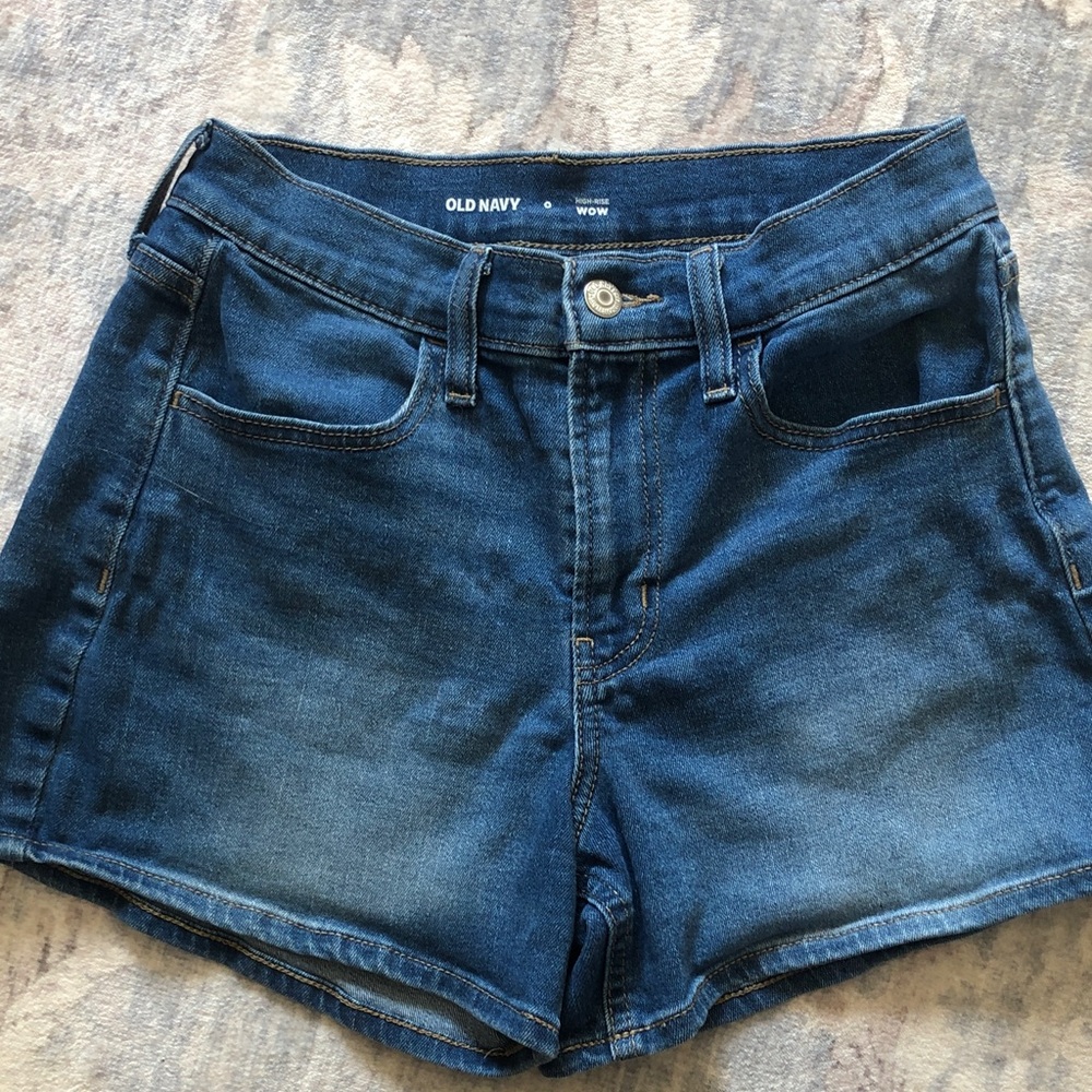 Old Navy Blue Denim High-Rise Jean Shorts